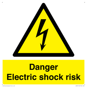 Danger Electric shock risk